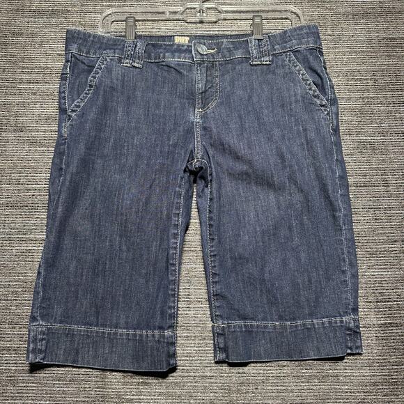 Kut from the Kloth Pants - Kut From The Kloth Bermuda Shorts Women's 8 Blue Denim Knee Length